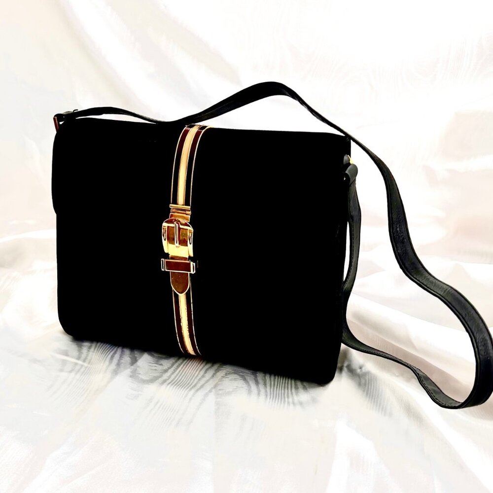 Classic Suede Gucci Shoulder Bag